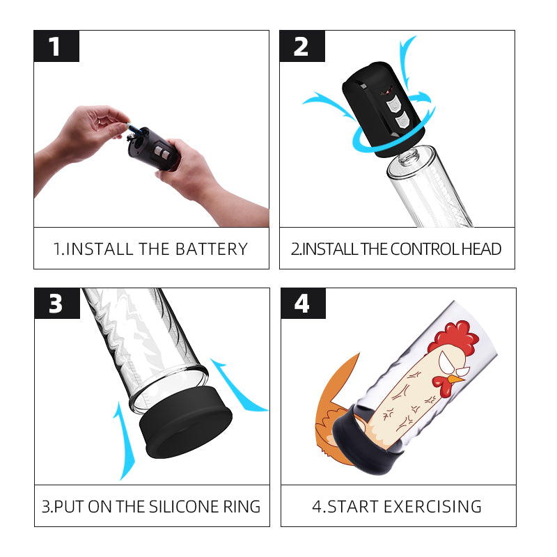 Vscnovelty Suck Vacuum Pumping Penis Pump - Clear