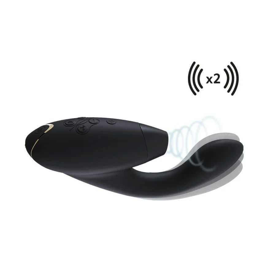 Womanizer The Original Duo Rechargeable G-Spot & Clitoral Stimulator - Black
