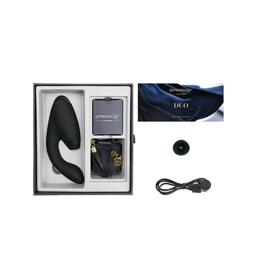 Womanizer The Original Duo Rechargeable G-Spot & Clitoral Stimulator - Black