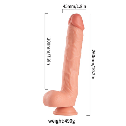 Lance's Cock Ultra Realistic 10.2'' Dildo with Balls - Light