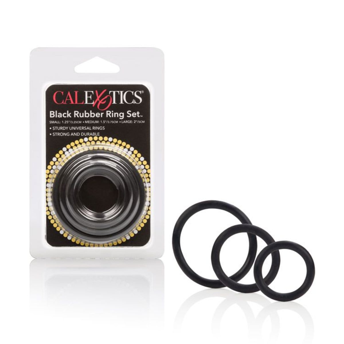 CalExotics Black Rubber Ring Set-0