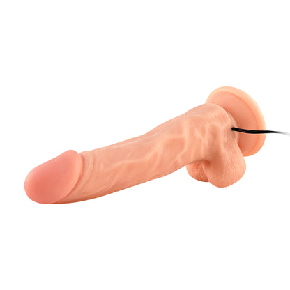Ultra Realistic Vibrating 7.5" Dildo with Suction Cup & Balls