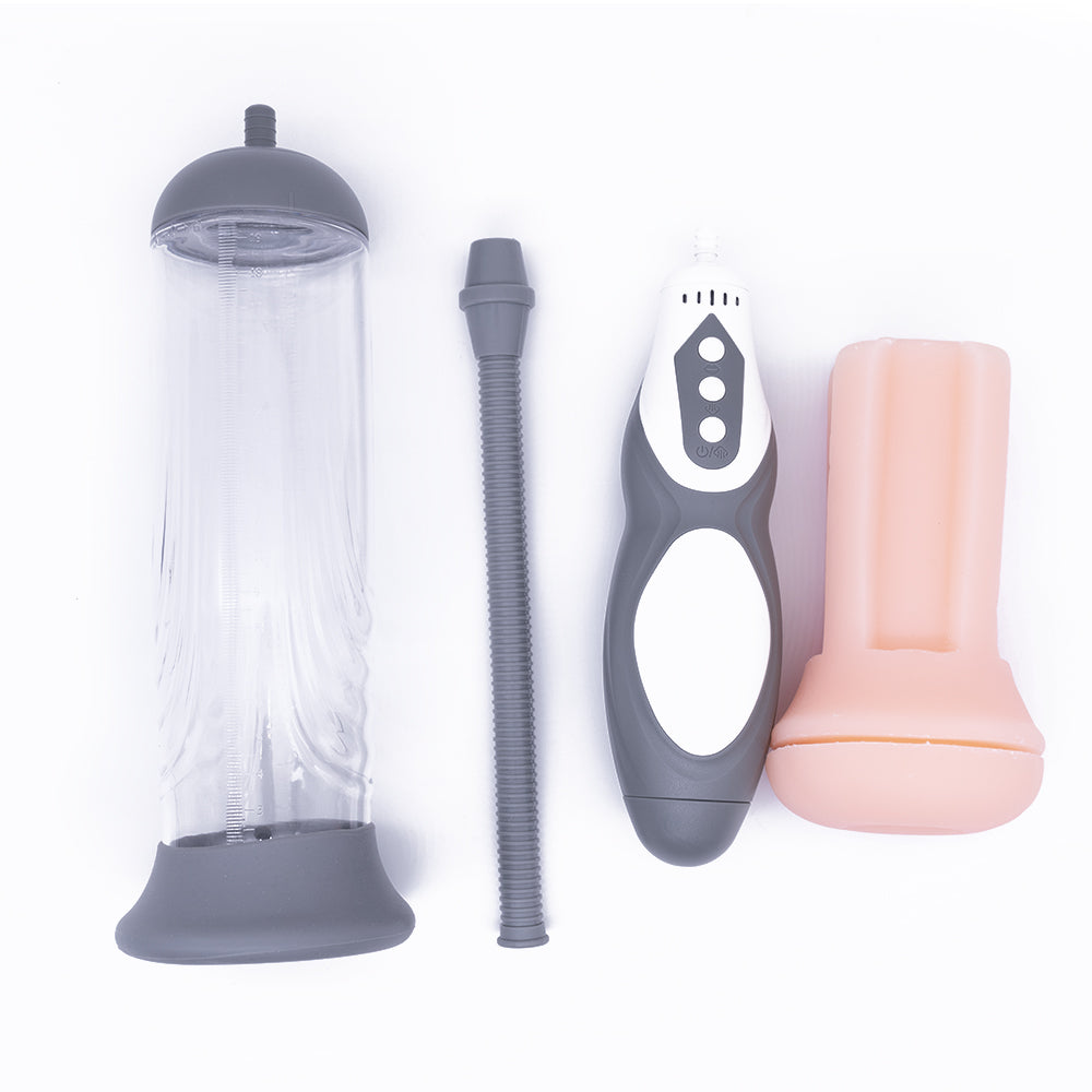 Vscnovelty Suck Vacuum Rechargeable Passion Pump with Masturbation Sleeve