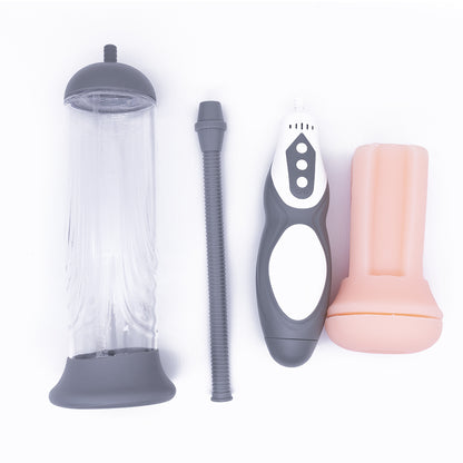 Vscnovelty Suck Vacuum Rechargeable Passion Pump with Masturbation Sleeve