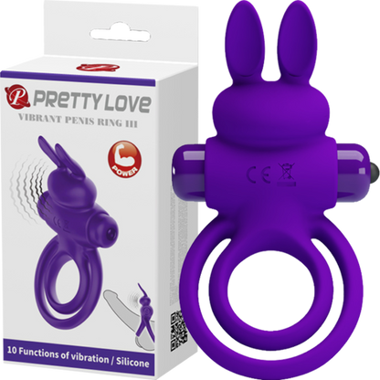 Pretty Love by Baile Vibrant Penis Ring III - Purple