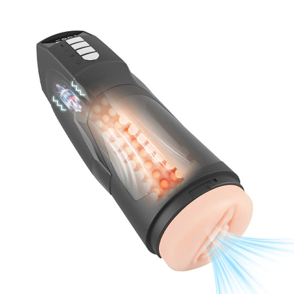 Tigers Roar Rechargeable 360° Vibration & Sucking Vagina Masturbator