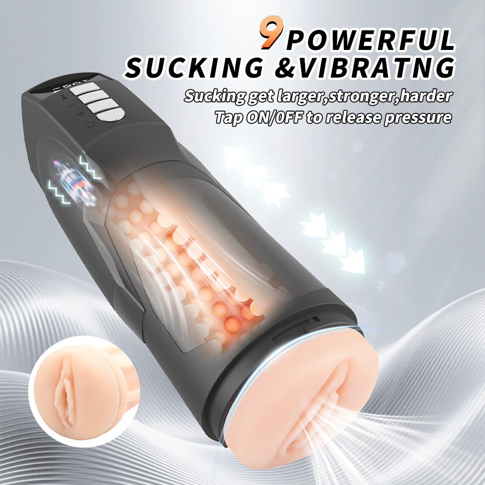 Tigers Roar Rechargeable 360° Vibration & Sucking Vagina Masturbator