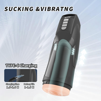 Tigers Roar Rechargeable 360° Vibration & Sucking Vagina Masturbator
