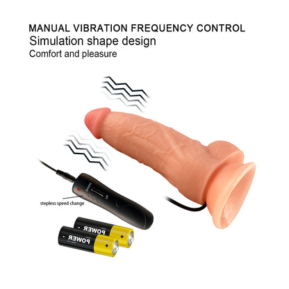 Mars Dildo 7.9" Harness Series Strap-On Realistic Vibrating Dildo