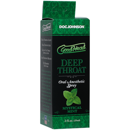 Doc Johnson GoodHead Deep Throat Oral Anesthetic Spray 59ml - Mint