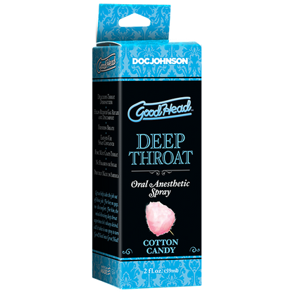 Doc Johnson GoodHead Deep Throat Oral Anesthetic Spray 59ml - Cotton Candy
