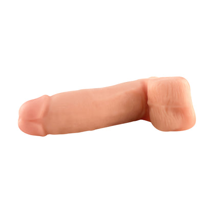Ultra Realistic Vibrating 6.9" Dildo with Suction Cup & Balls