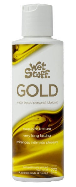 Wet Stuff Waterbased Lube Gold - 270g Disc Top Lid