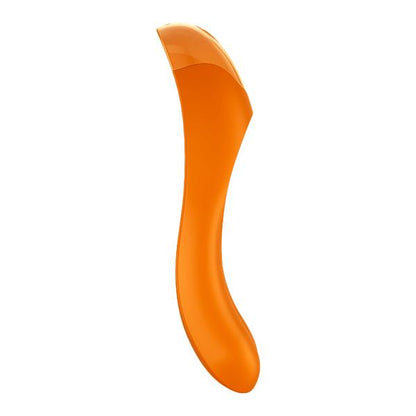 Satisfyer Candy Cane Rechargeable Finger Vibrator - Orange