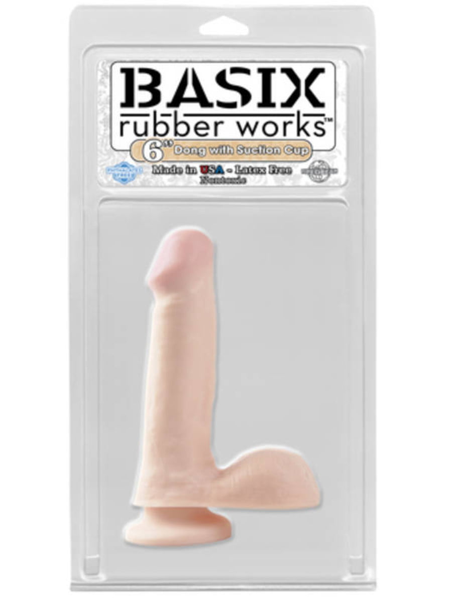 Basix Dong w Suction Cup 6 Inch-0