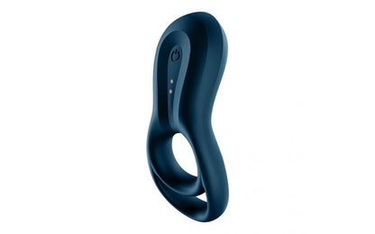 Satisfyer Epic Duo Rechargeable Cock Ring with App Control - Blue