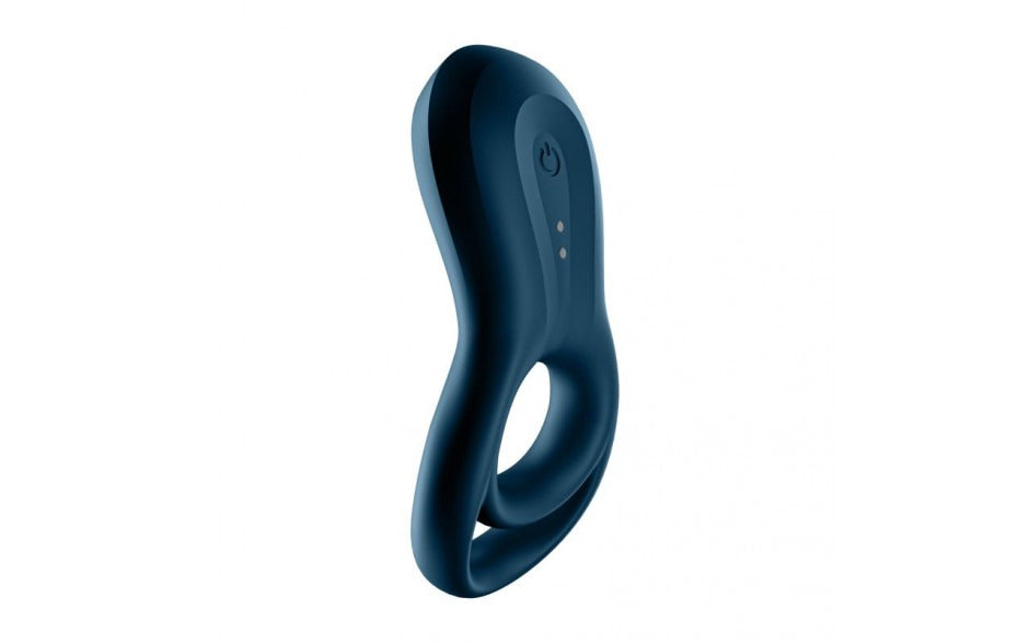 Satisfyer Epic Duo Rechargeable Cock Ring with App Control - Blue