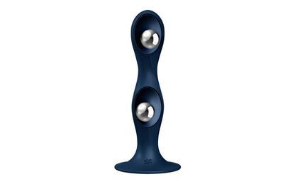 Satisfyer Double Ball-R Weighted Dildo - Blue