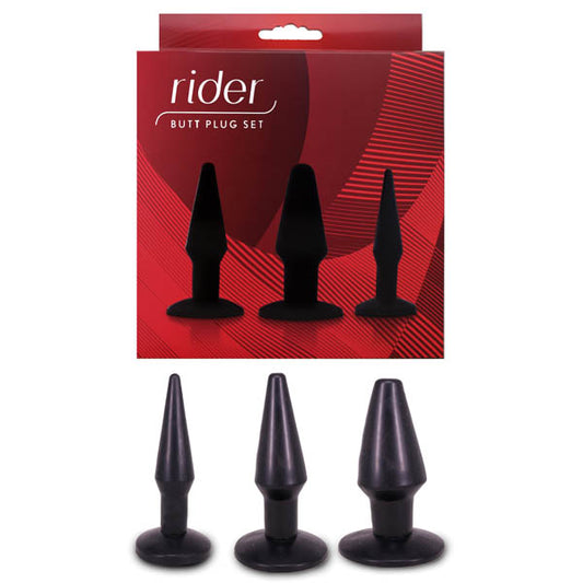 Seven Creations Rider Butt Plug 3pc Trainer Set