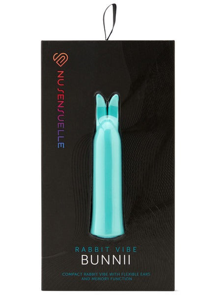 Nu Sensuelle Bunnii Clitoral Bullet Vibrator - Teal Blue