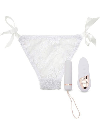 Nu Sensuelle Remote Control Rechargeable Pleasure Panty - White