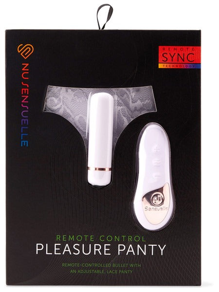 Nu Sensuelle Remote Control Rechargeable Pleasure Panty - White