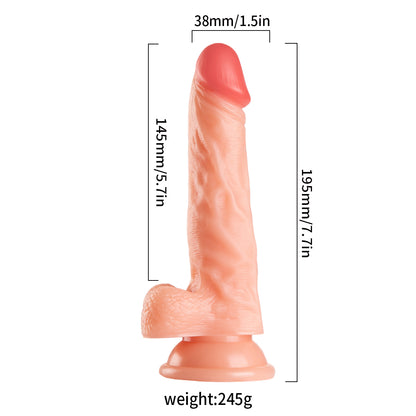 Mars Dildo 7.7" Harness Series Strap-On Realistic Dildo