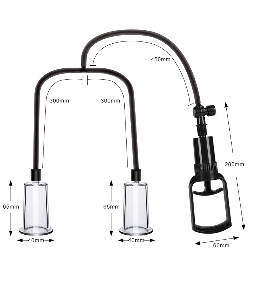 Passion Pump Enhancement Pussy Pump with Nipple Pumps 4pc