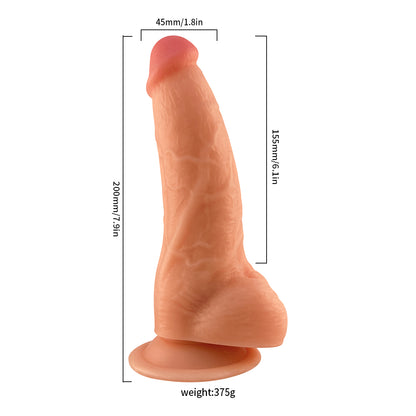 Mars Dildo 7.9" Harness Series Strap-On Realistic Vibrating Dildo