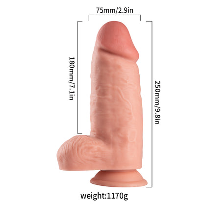 Lance's Cock Big 9.6" Realistic Dildo with Balls