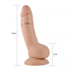 Lovetoy Real Extreme 7'' Realistic Dildo with Suction Cup Base