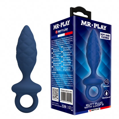 Mr Play Richard Small Silicone Butt Plug with Loop