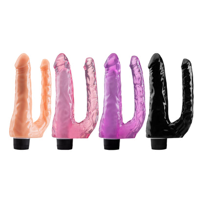 Double Penis QSDZ-013 Vibrating 8.7'' Double Vibrator - Light