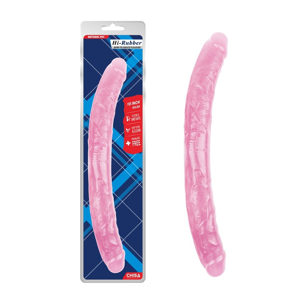Hi Rubber 18" Double Ended Dildo