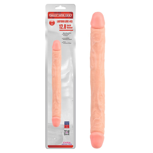 Ballsy Super Cock Lovebro 12.8" Double Ended Dildo #3