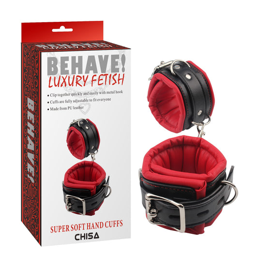 Behave Luxury Fetish Super Soft Handcuffs