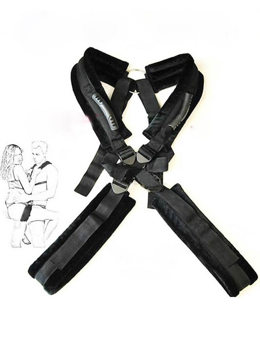 Oh Yeah Bondage Shoulder Binding Harness - Black