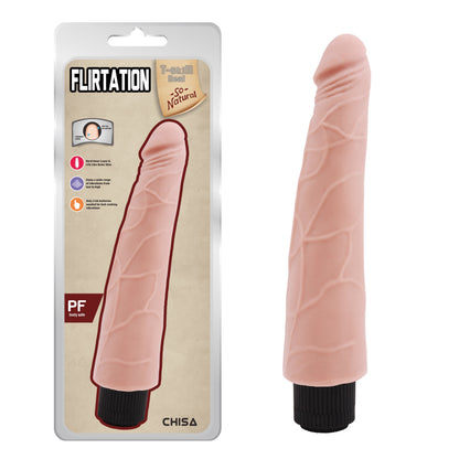 T-Skin Real Feel Flirtation 9.5" Vibrating Dildo