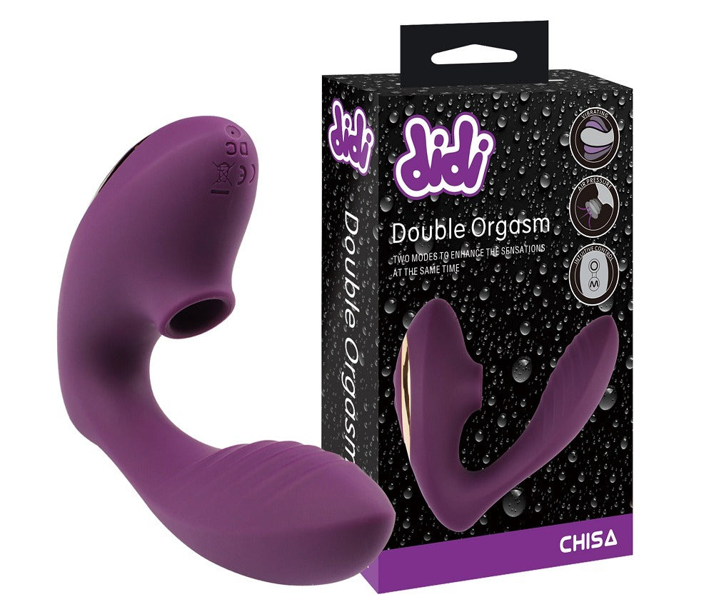 Didi Double Orgasm Suction Vibrator with Air Flow Technology