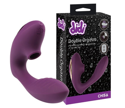 Didi Double Orgasm Suction Vibrator with Air Flow Technology
