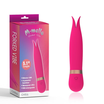 M-Mello Rechargeable Forked Vibe