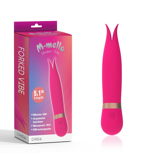 M-Mello Rechargeable Forked Vibe