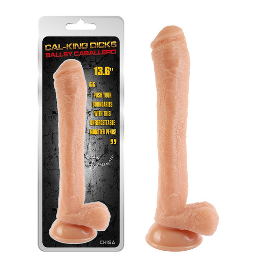 Cal-King Cocks Ballsy Caballero 13.6" Dildo with Balls