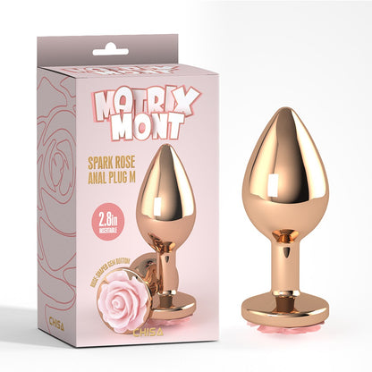 Matrix Mont Spark Gold Rose Jewelled Butt Plug