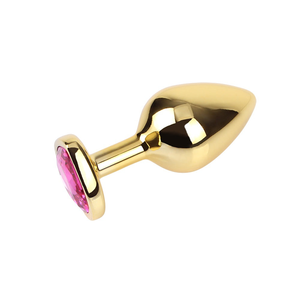 Matrix Mont Rosy Heart Gold Jewelled Butt Plug