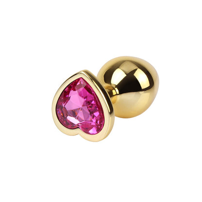 Matrix Mont Rosy Heart Gold Jewelled Butt Plug