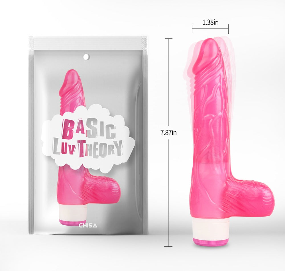 Basic Luv Theory Pleaser 7.8" Vibrating Dildo