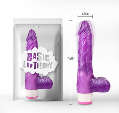 Basic Luv Theory Pleaser 7.8" Vibrating Dildo
