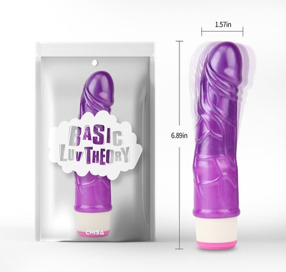 Basic Luv Theory Stud Rod 6.8" Vibrating Dildo