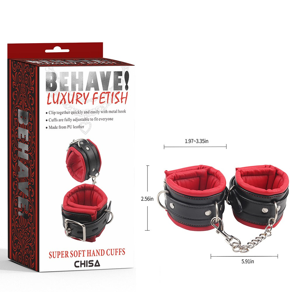 Behave Luxury Fetish Super Soft Handcuffs